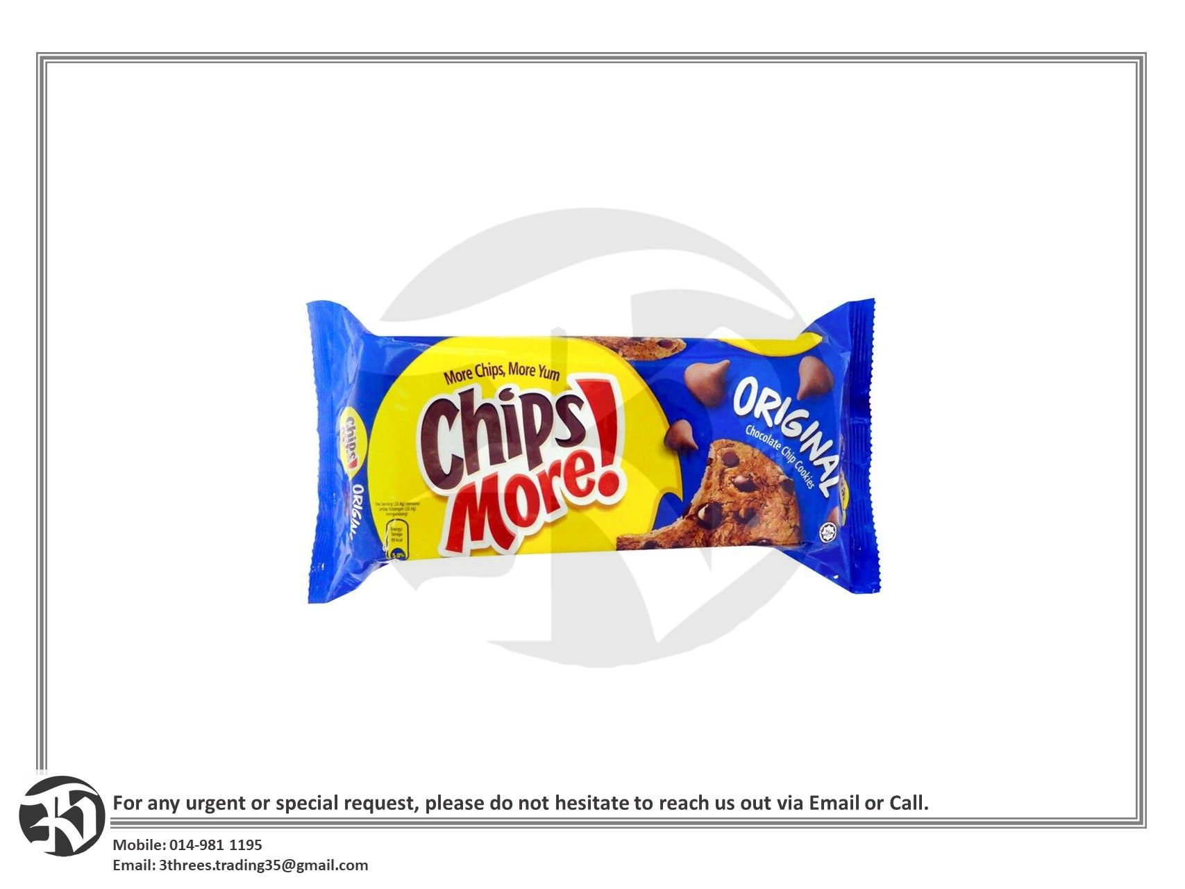 Chipsmore Chocolate Chip Cookies Original 163.2g