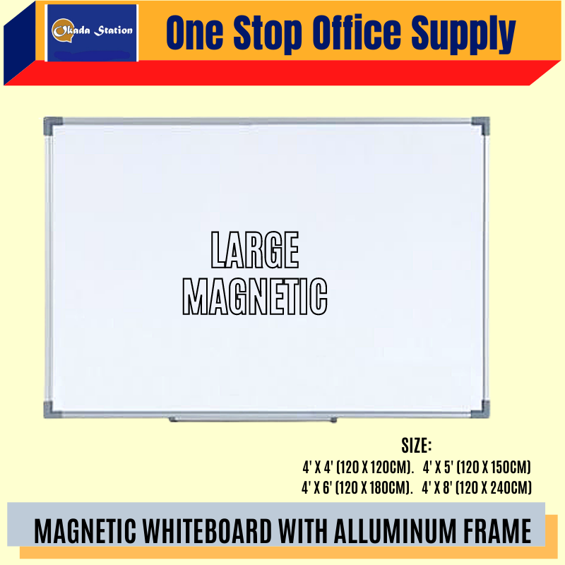 Whiteboard Magnetic Whiteboard With Aluminium Frame-BIG SIZE / Whiteboard / MAGNETIC / Aluminium Frame / Whiteboard with Aluminium Frame