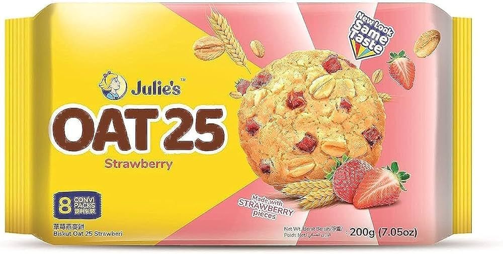 (Loose pack) Julie’s Oat 25 Strawberry 200g
