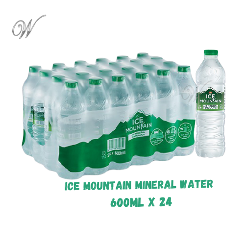 F&N ICE MOUNTAIN MINERAL WATER / 600ML X 24'S / 1500ML X 12'S / MINERAL WATER