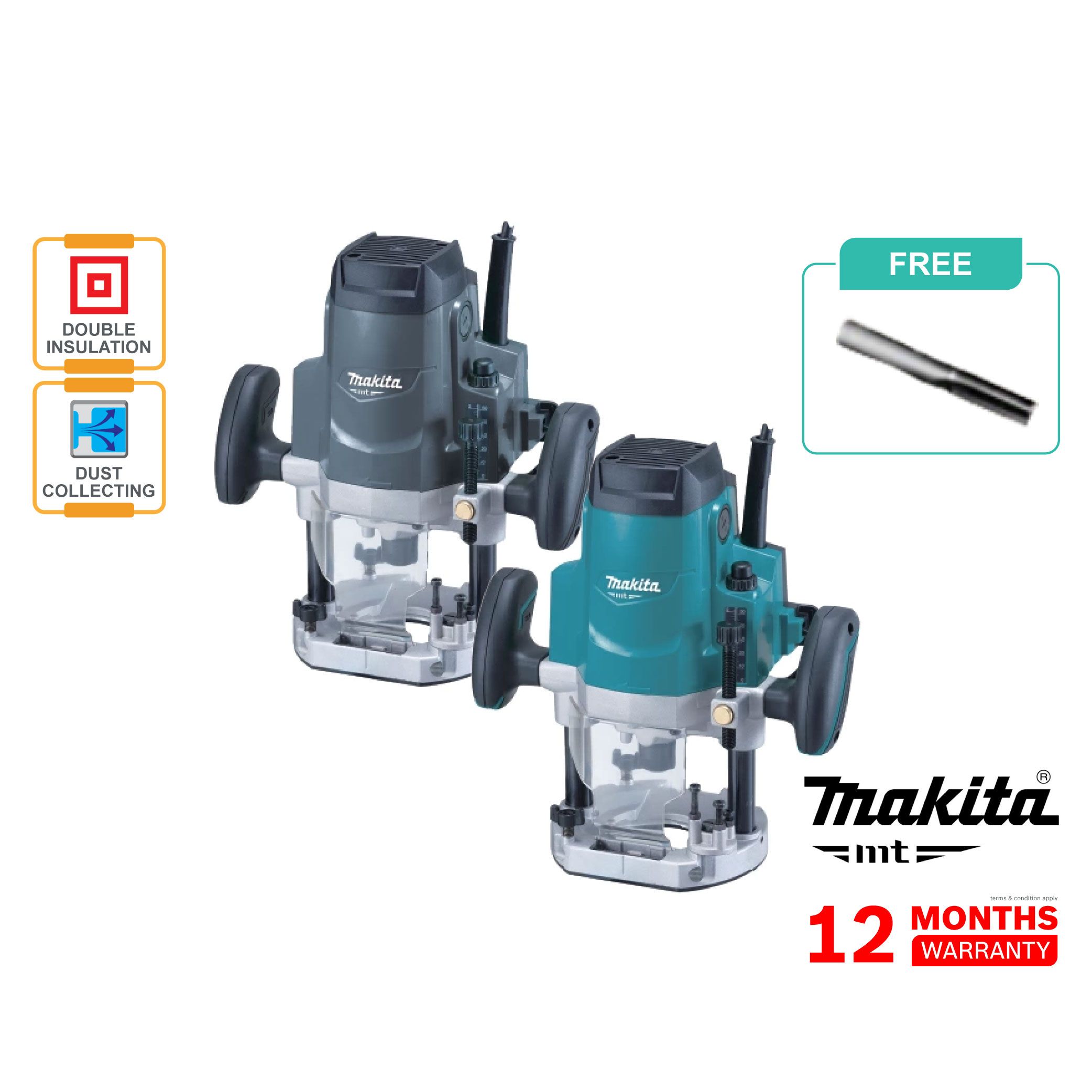 MAKITA M3600G / B (12mm) 1/2鈥�Router