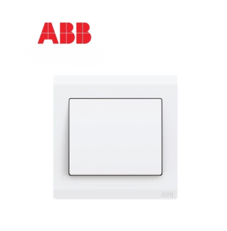 ABB INORA 1 GANG 1-WAY 10AX SWITCH WHITE (BL101)