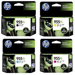 HP 955XL Cyan Original Ink Cartridge (L0S63AA)