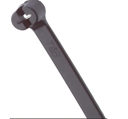Thomas & Betts Cable Ties, Weather Resistant, 139.7mm x 3.56 mm, Black Nylon, Pk-1000