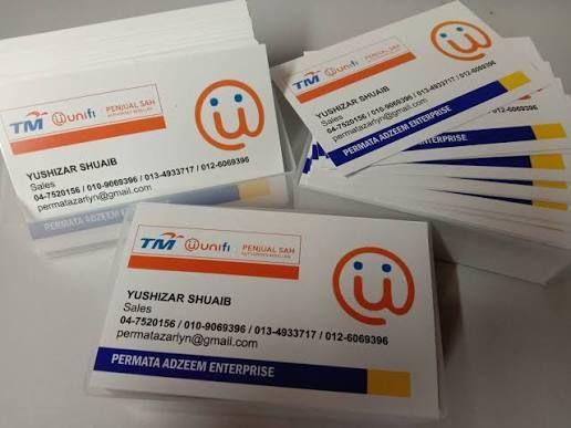 Business Card TM/ TM GLOBAL/ TM ONE/ UNIFI ( METALIC WHITE )