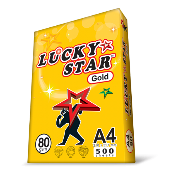A4 LUCKY STAR PPC PAPER 80GSM 500'S