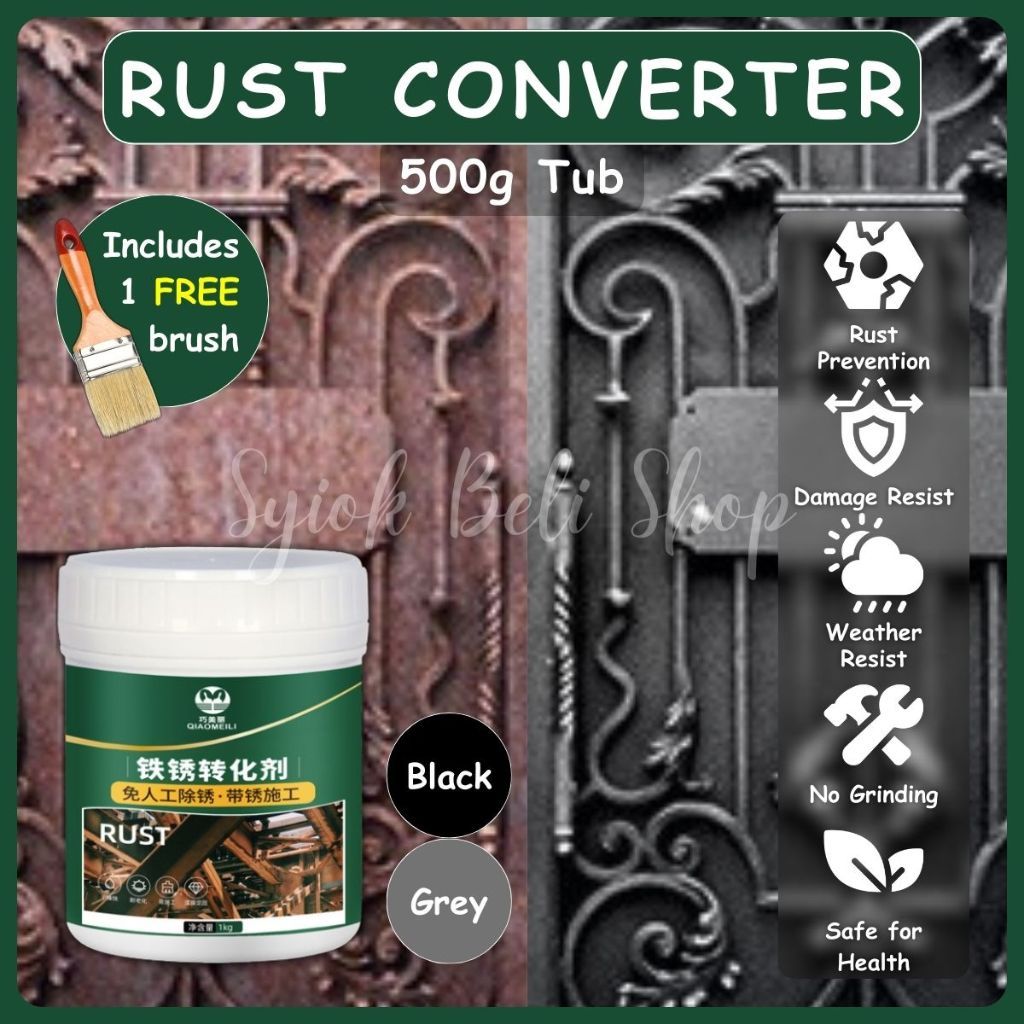Rust Repair Rust Removal 500g Anti Rust Conversion Agent Metal Paint Anti-Rust Primer for Coating