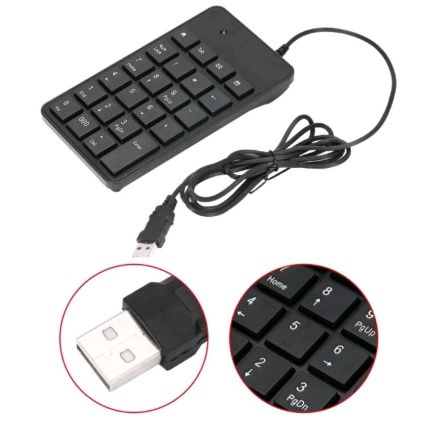 USB External Numberic Keypad Calculator Keyboard