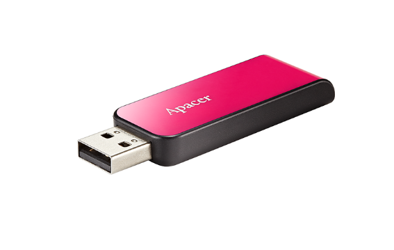 Apacer 16GB USB2.0 Flash Drive - AH334 (PINK)