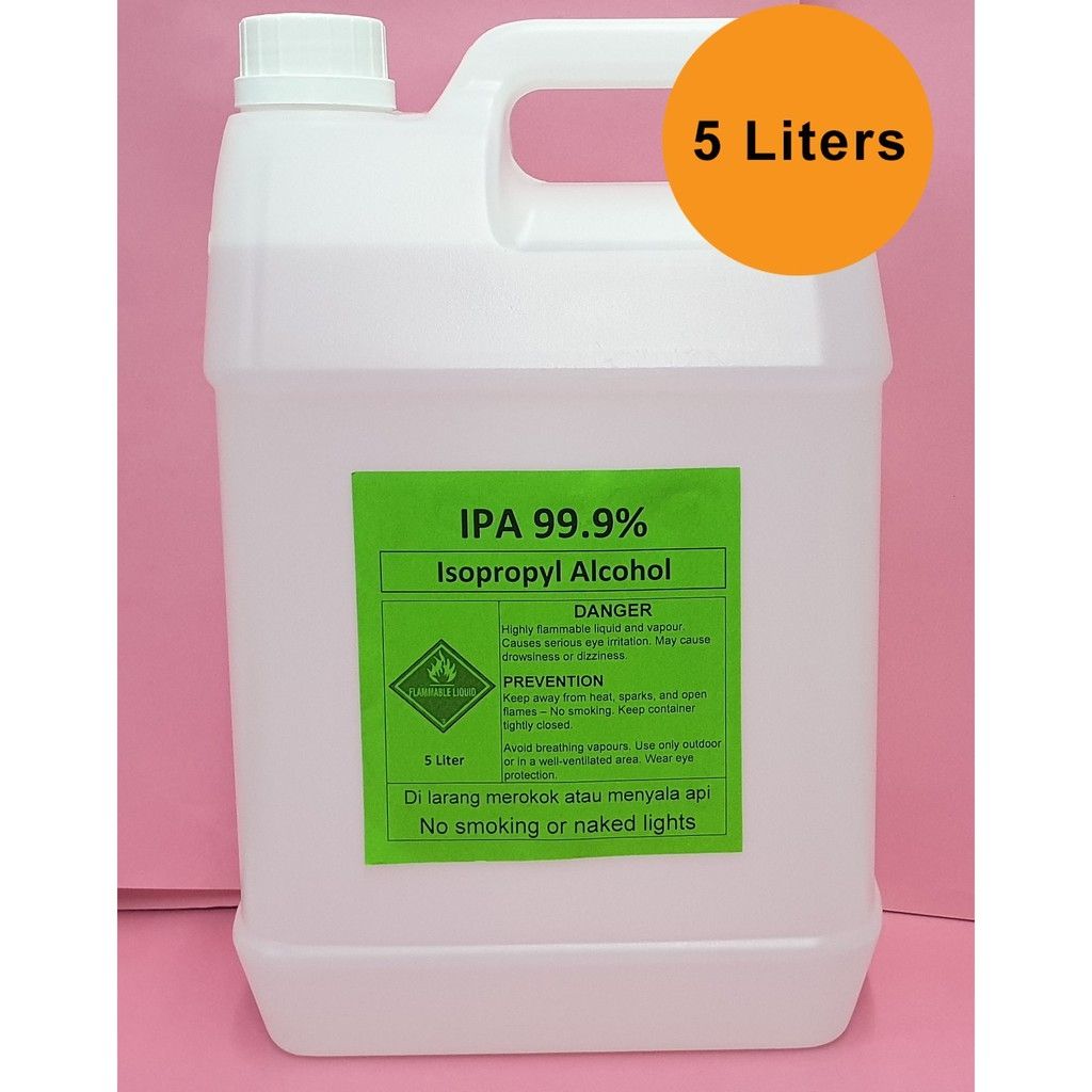 Ocha- Iso Propylene Alcohol 5 Liter (IPA 99.7% above). - Rubbing purpose