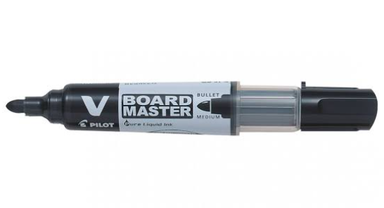 Pilot V Board Master Medium Bullet Black