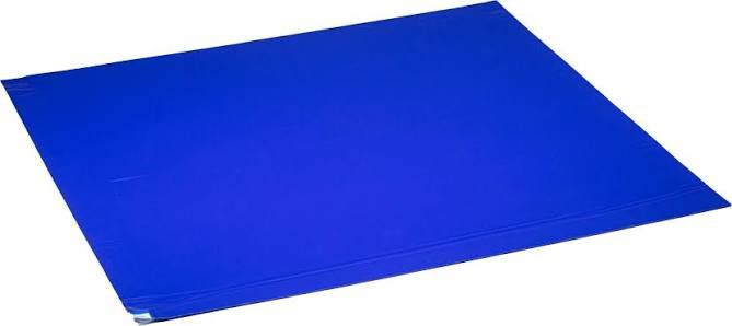 QP CLEAN ROOM STICKY MATS ANTI STATIC BLUE TACKY ESD MAT 650MM X 1140MM