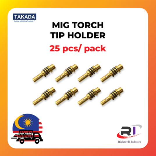 RIGHTWELL TAKADA MIG WELDING TORCH TIP HOLDER (25PCS)