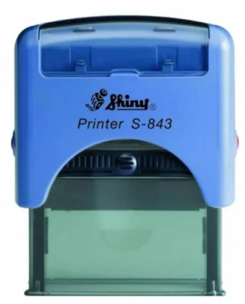 Rubber stamp with printer S-843 size:18 x47mm