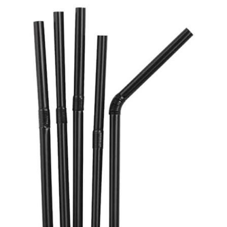 FLEXIBLE STRAW 8' 250'S/PKT [203]