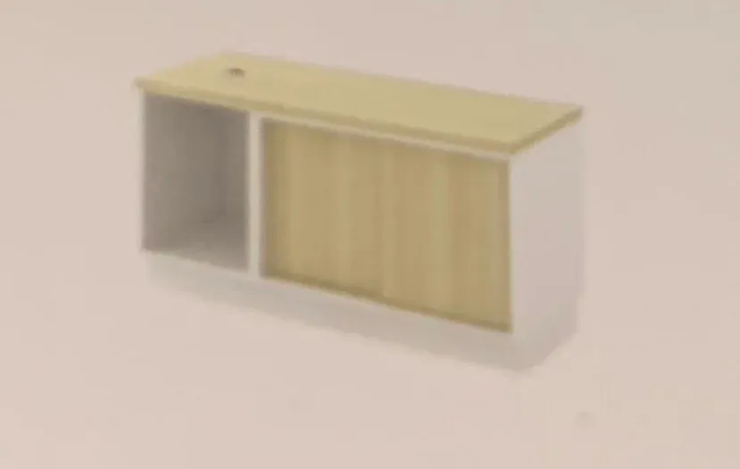 OPEN SHELF+ SLIDING DOOR