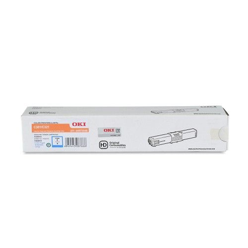 Genuine Malaysia OKI Warranty - OKI C301/321 CYAN TONER 1.5K