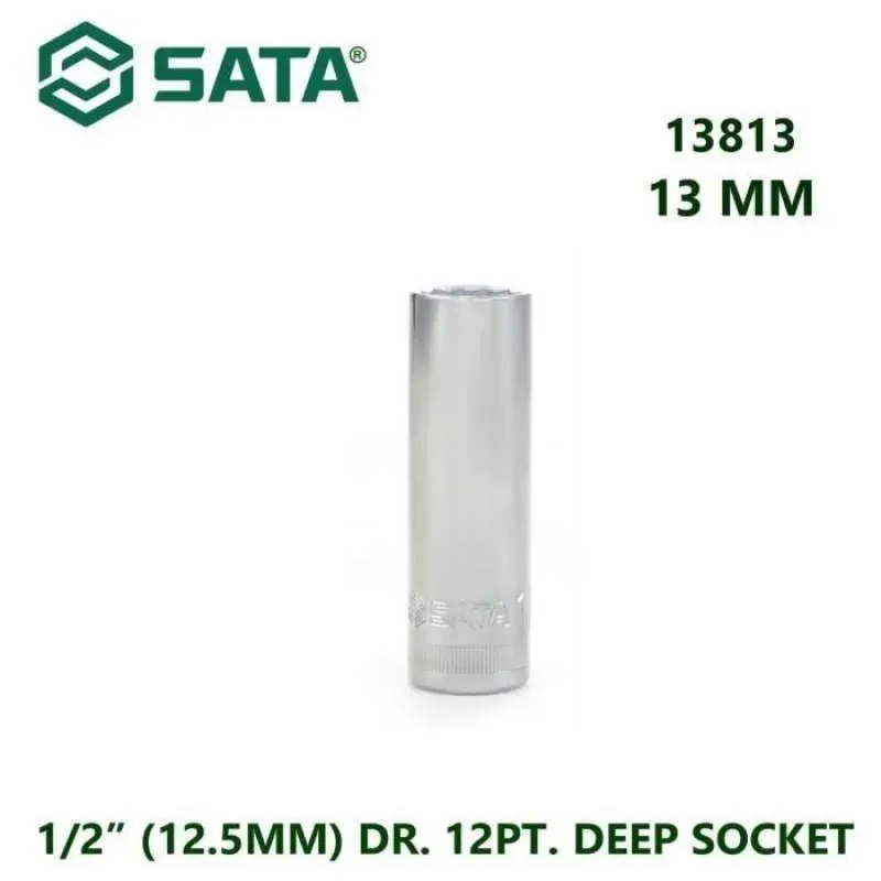 Sata 12.5MM DR. 12PT. DEEP SOCKET 13MM