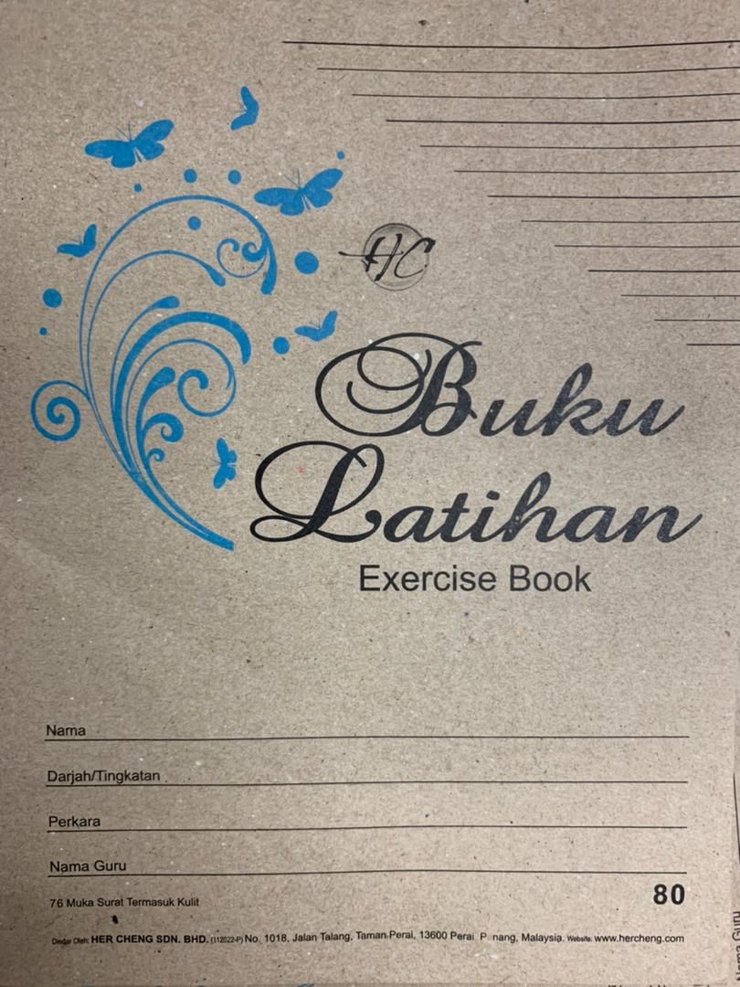EXERCISE BOOK FOUR LINE 80 PAGES INCLUDING COVER