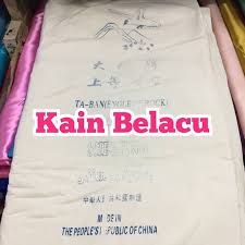Kain Belacu Cotton Calico Sheeting Textile Fabric 5oz (2 Meter)