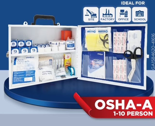 First Aid Kit by DOSH OSHA A (OSHA A: 79 Pcs - 1 to 10 Workers)