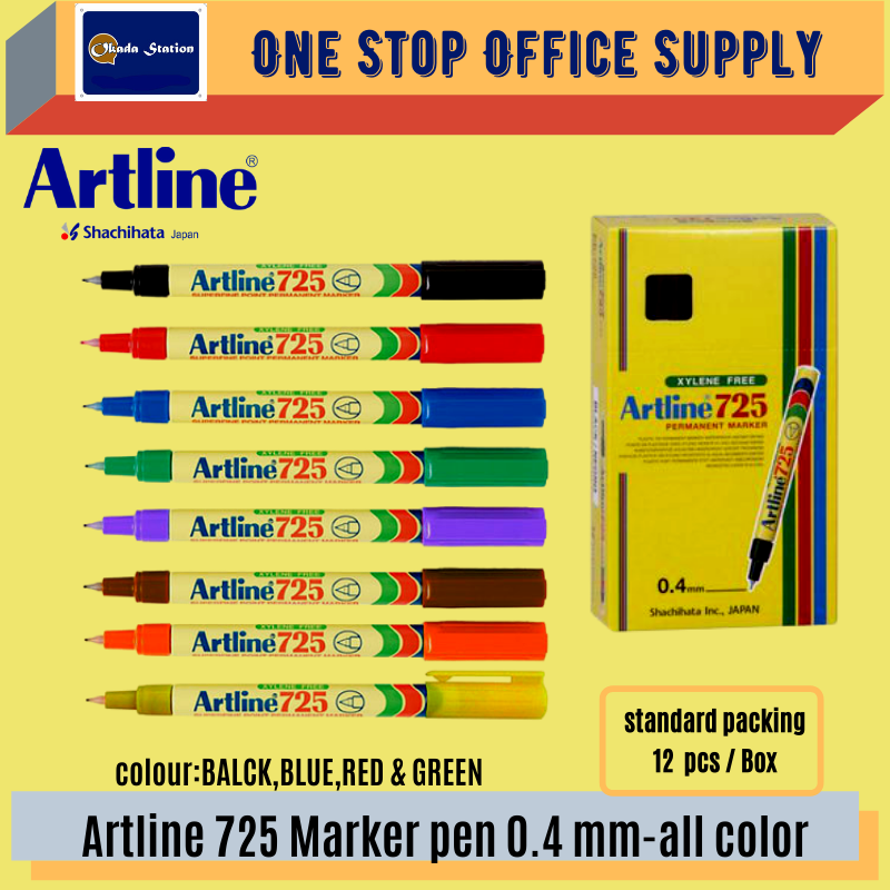 ARTLINE 725 / MARKER PEN / PERMANENT MARKER / MARKER / PEN MARKER / ALL COLOUR /