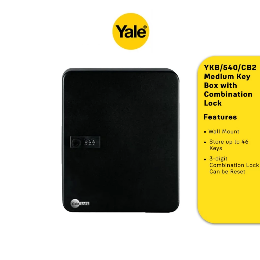 Yale Medium Key Box with 3-digit Combination Lock YKB/540/CB2