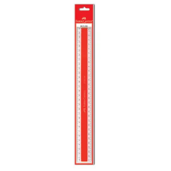 FABER-CASTELL PLASTIC RULER 30CM