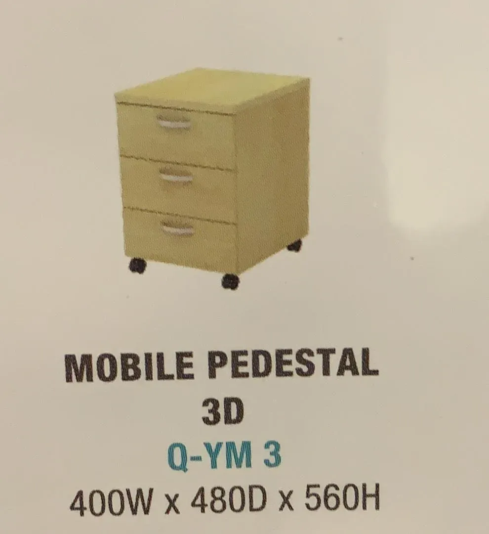 MOBILE PEDESTAL 3D / 480W x 480D x 560H