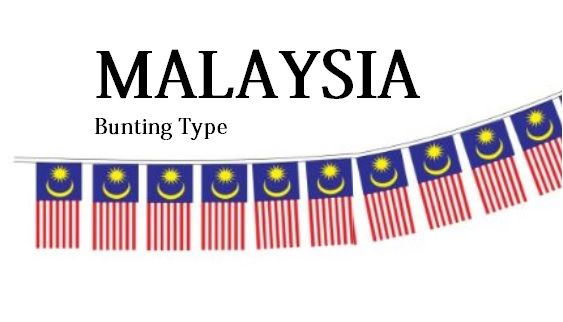 Bendera Malaysia Vertical (Bunting)