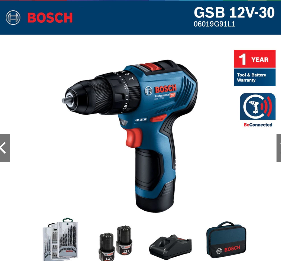 Bosch 12v Impact Drill GSB 12v-30