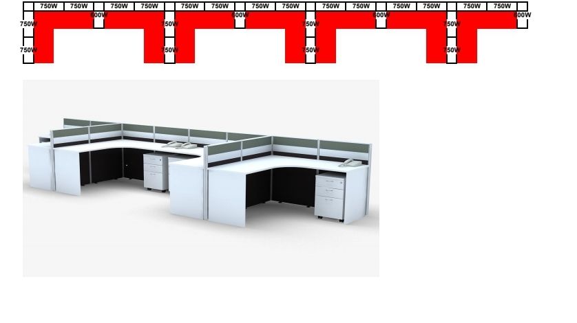 Untuk Mereka Dan Membuat 7 Paxs Workstation (60mm System)