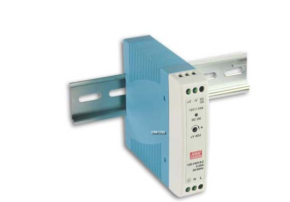MEANWELL MDR SERIES 20W SINGLE OUTPUT INDUSTRIAL DIN RAIL POWER SUPPLY (24V)