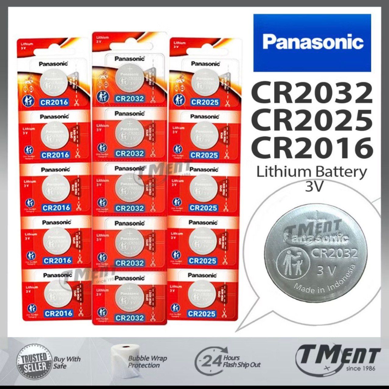 Panasonic CR2032 3V CMOS Lithium Battery