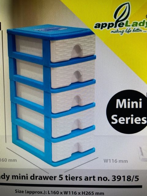 5-tiers mini drawer storage