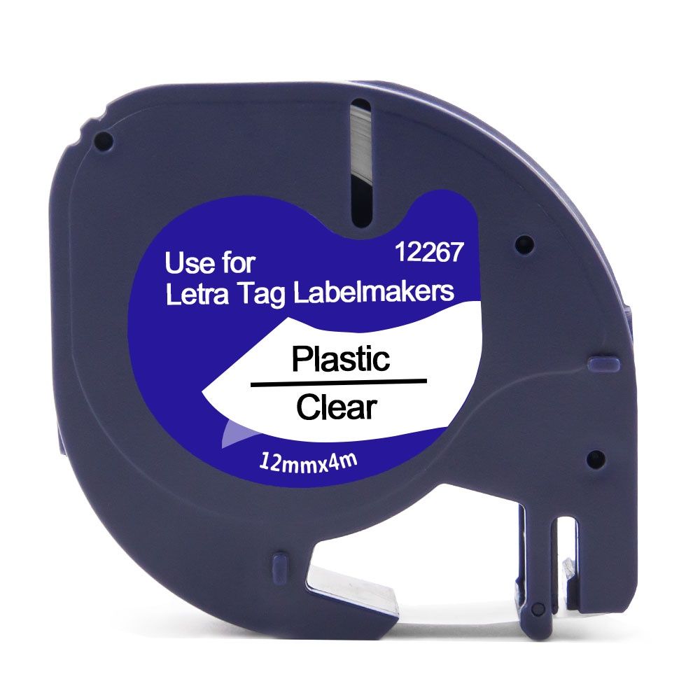 Dymo Letrag Lable Refill White 12mm x 4m suitable for LT100H