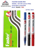 Faster Fine Name Pen MFNP 1.0mm Blue