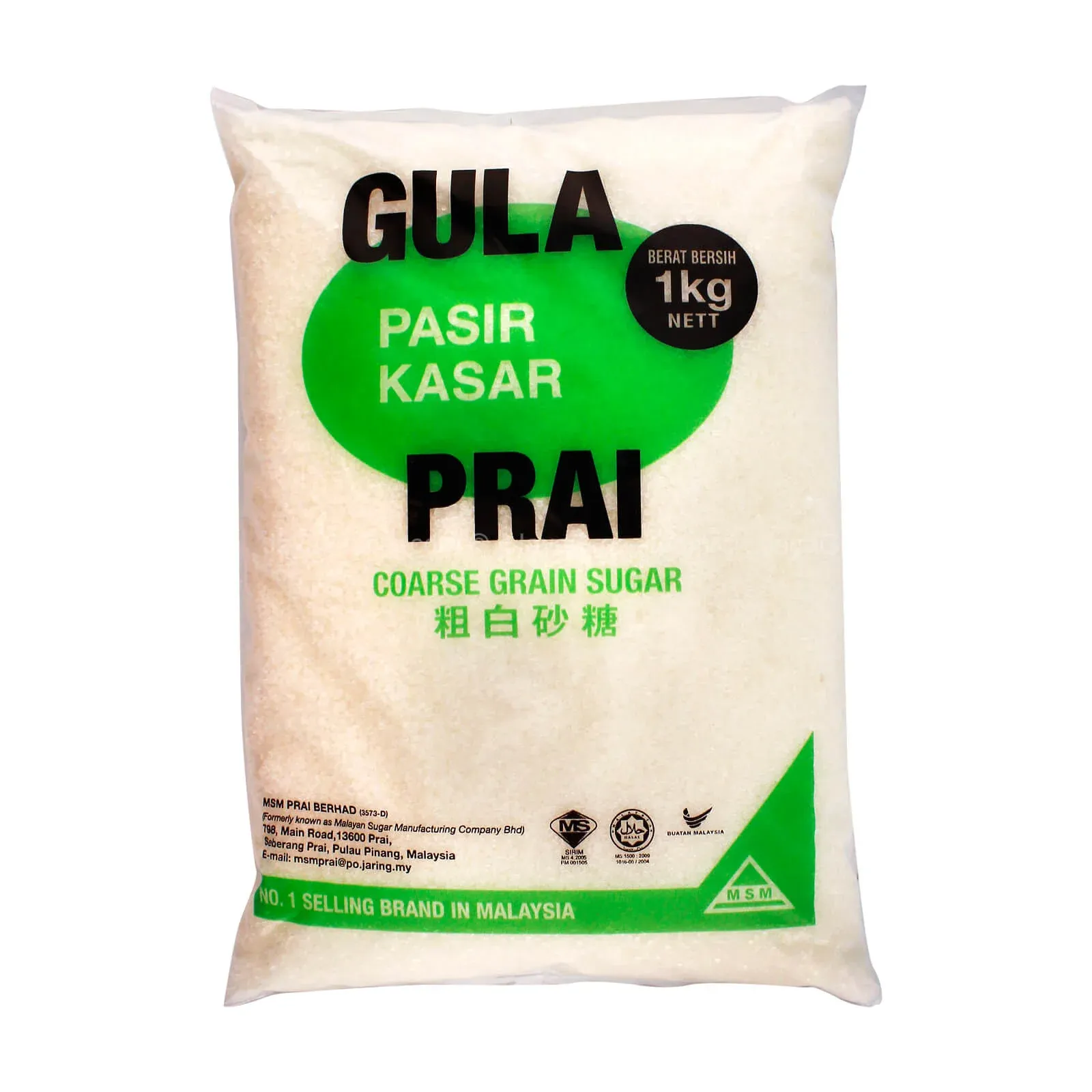 PRAI MSM Coarse Grain Sugar 1kg 