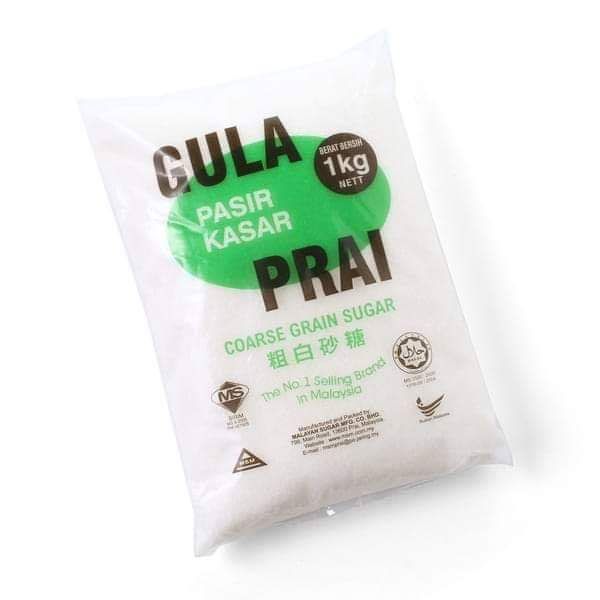 Prai GULA PRAI Coarse Grain Sugar 1kg