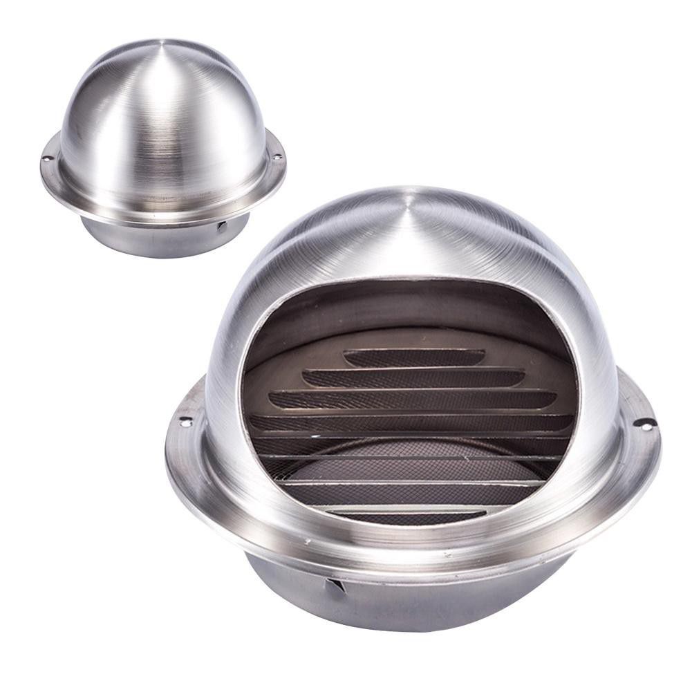 Genuine Malaysia - 6 Inch stainless Steel Cap with wire mesh (intake + exhaust)