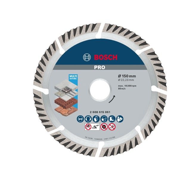 BOSCH PRO MULTI MATERIAL DIAMOND DISC, 230 X 22.23 MM (2608615065)