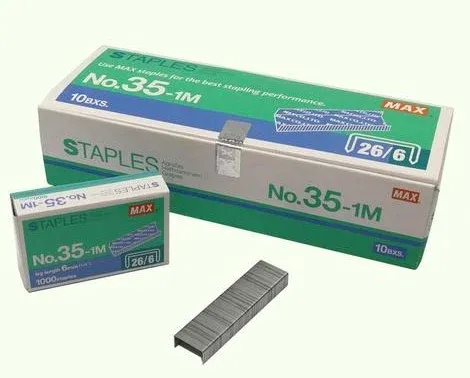 Max Staples Stapler Wire Bullet No.35-1M 26/6 (1 x 10)