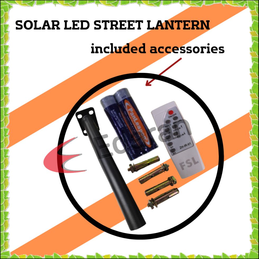 FSL FSS833 50W / 100W / 150W / 200 SOLAR LED STREET LANTERN - 6500K (DAY LIGHT)