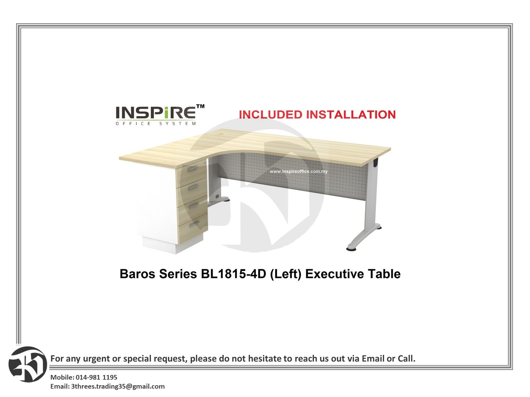 EXECUTIVE L SHAPED TABLE