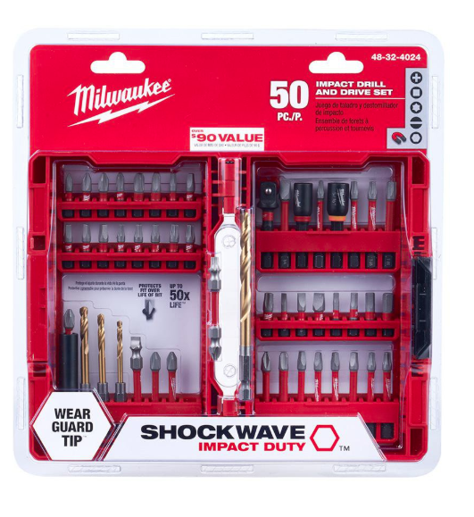 MILWAUKEE SHOCKWAVE™ 50PC Impact Drill & Drive Set