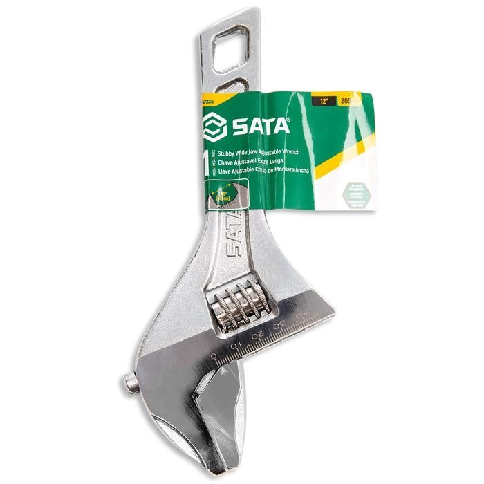 Sata Wide Jaw Short Handle Ad Wrench 12”