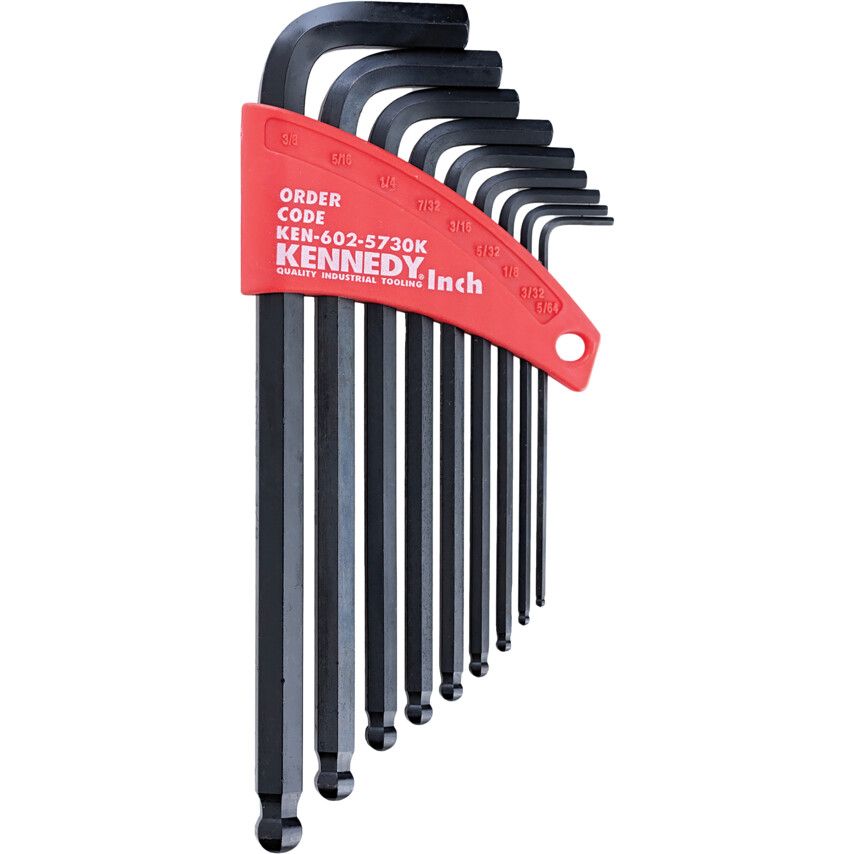 QP WSP-KEN6024570K 7P Metric B/Point Hex Key Set 1.5~6mm