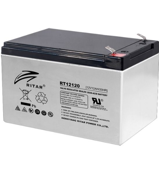 Ritar RT12120 12V 12Ah AGM VRLA Battery- Free delivery