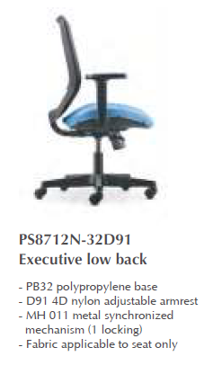 NEXUS PRO MESH EXCUTIVE LOW BACK CHAIR - PS8712N-32D91