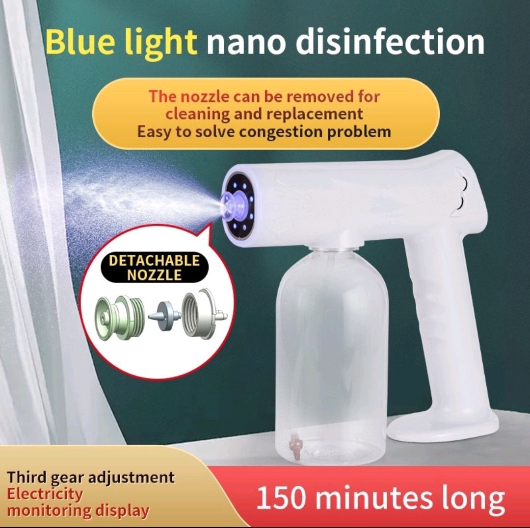Nano Spray Gun Atomizer 800ml Sanitizer Spray Gun (5liter disenfectant liquid FREE)T11 Gun